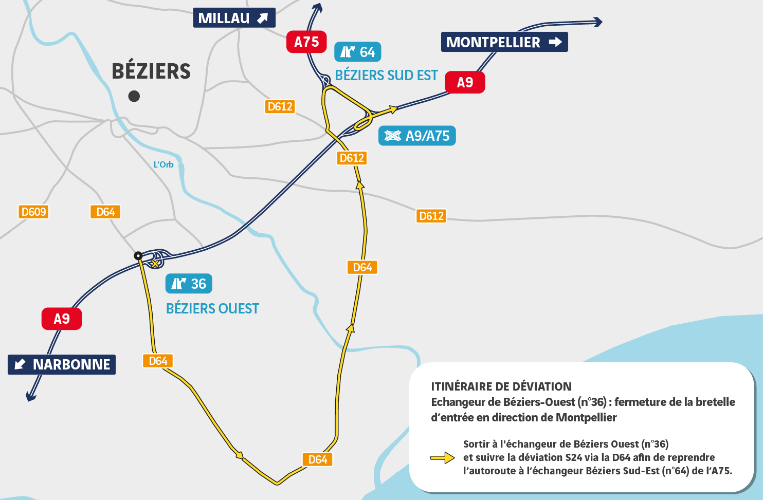 Présentation 49+ imagen carte autoroute a9 avec sorties fr